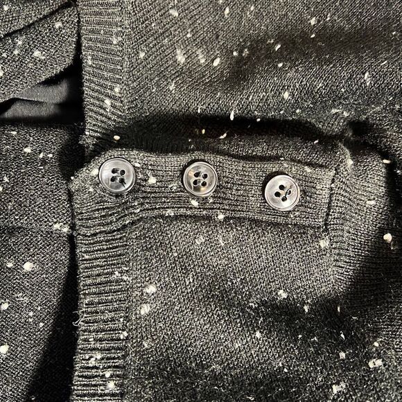 Ann Taylor LOFT 2-in-1 Sweater Dress Speckled Black Size S - Picture 6 of 10